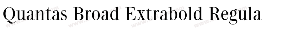 Quantas Broad Extrabold Regular字体转换